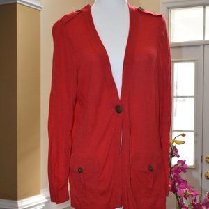 Red womens cardigan